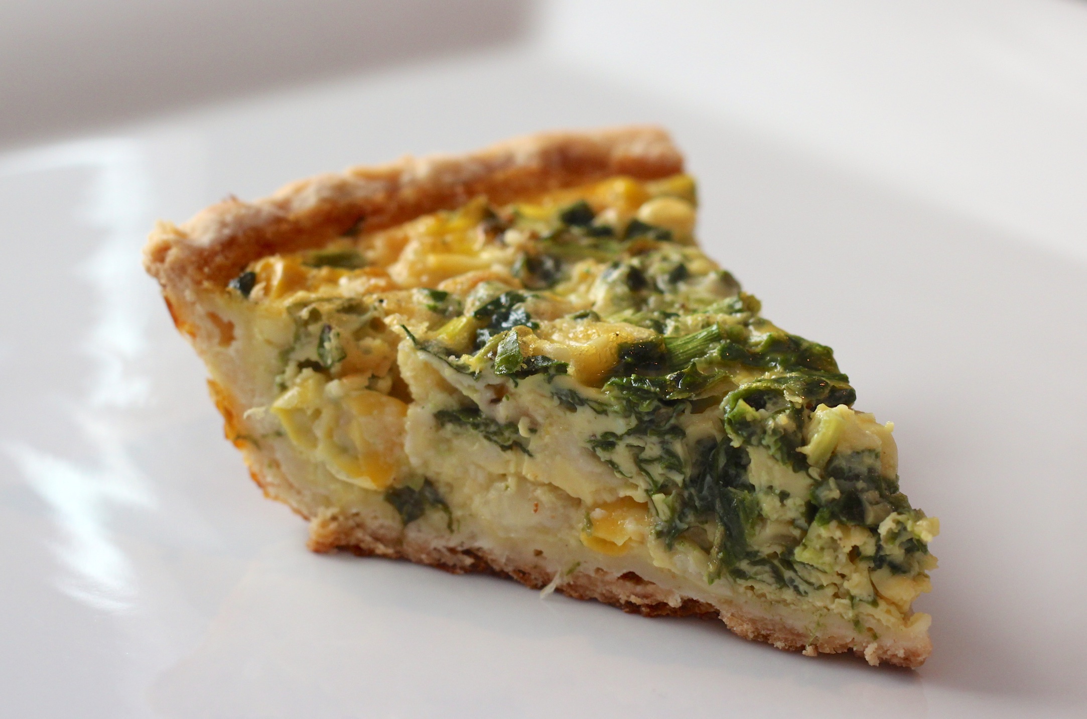 Spinach and Cheese Quiche - Sticky Kitchen