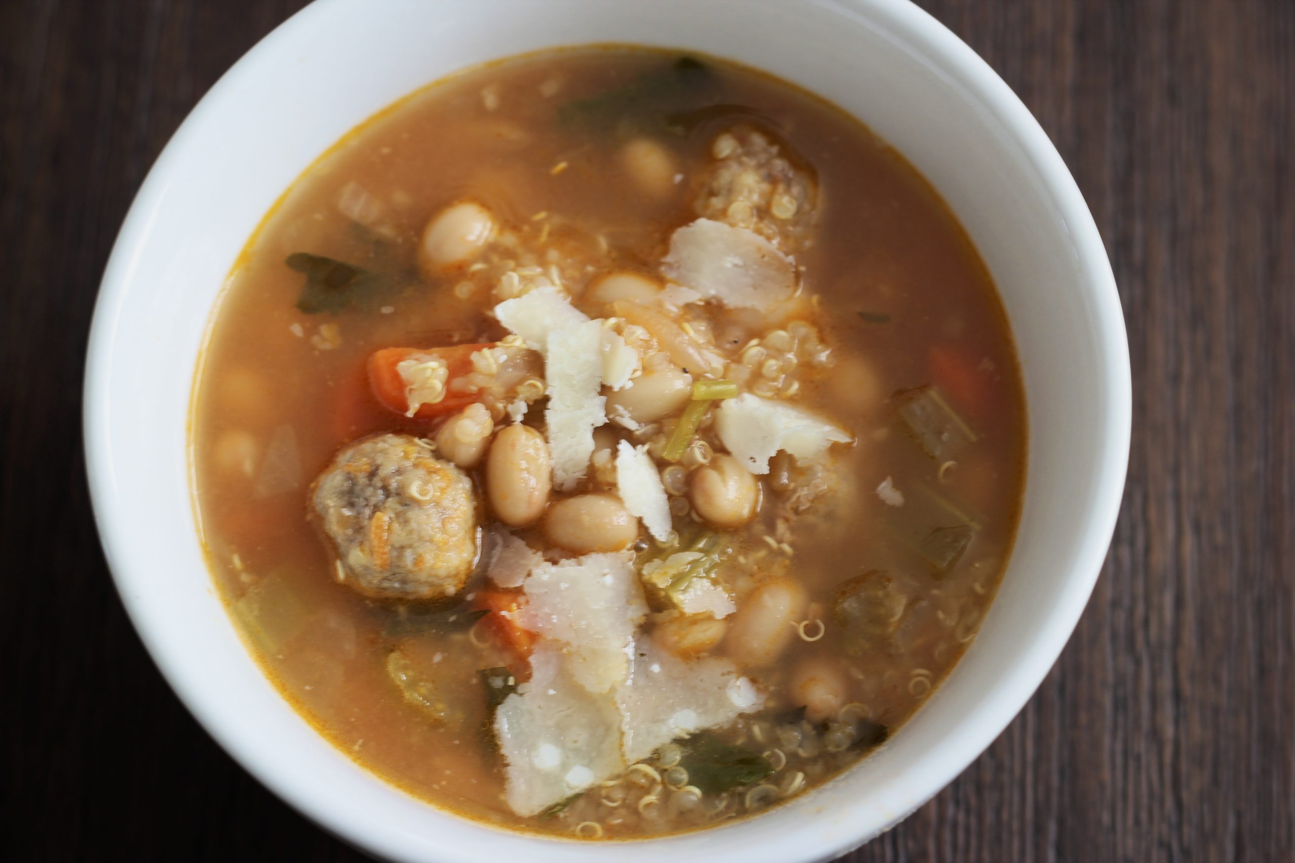 Meatballs and Meatball Quinoa Soup The Sticky Kitchen